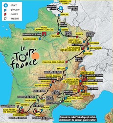Traseul pe care cicliștii îl vor urma