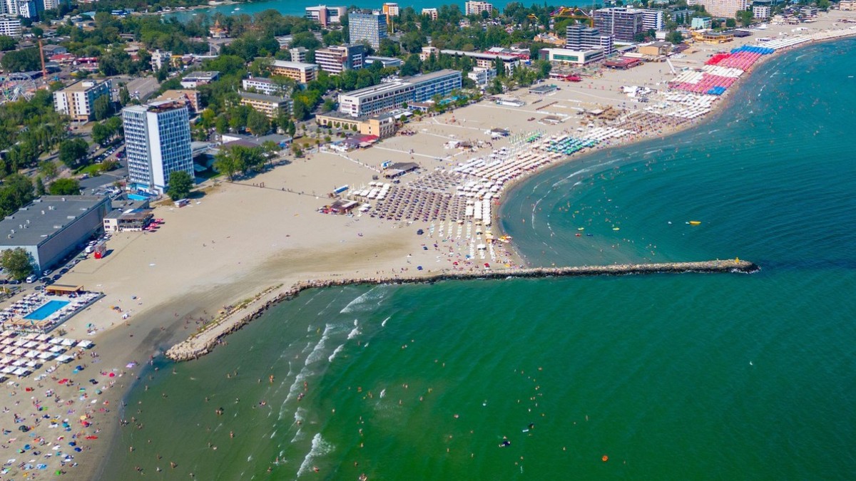 Imagine aeriană din Mamaia, România