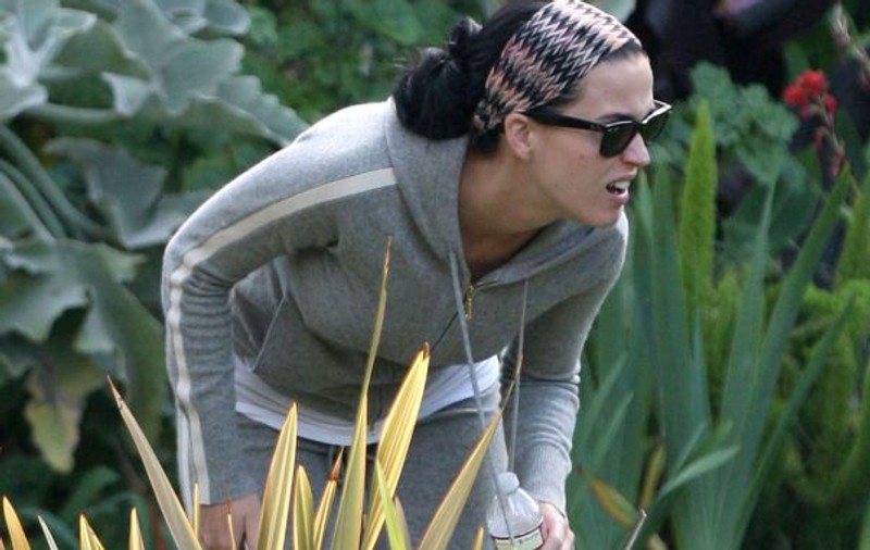 De cine s-o furişa Katy Perry prin boscheţi? | FOTO