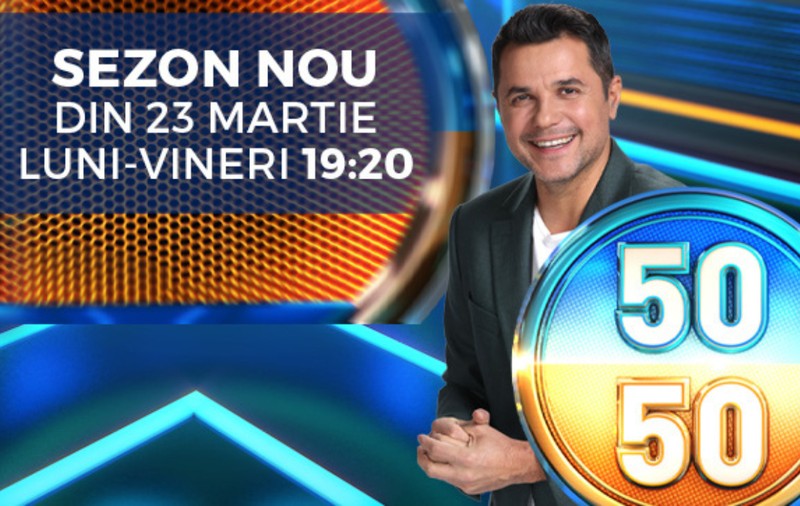 Un nou sezon al emisiunii concurs 50/50 începe cu ediții speciale dedicate meciului Turcia- România