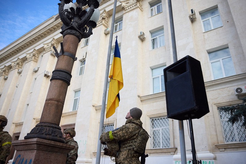 Orașul Herson a fost recent recucerit. Preluarea de către trupele ucrainene a regiunii Herson este cea mai recentă dintr-un șir de eșecuri pentru Rusia | Foto: Profimedia