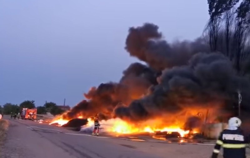 Un bărbat bănuit că a provocat intenționat incendiul de la Salonta a fost arestat preventiv