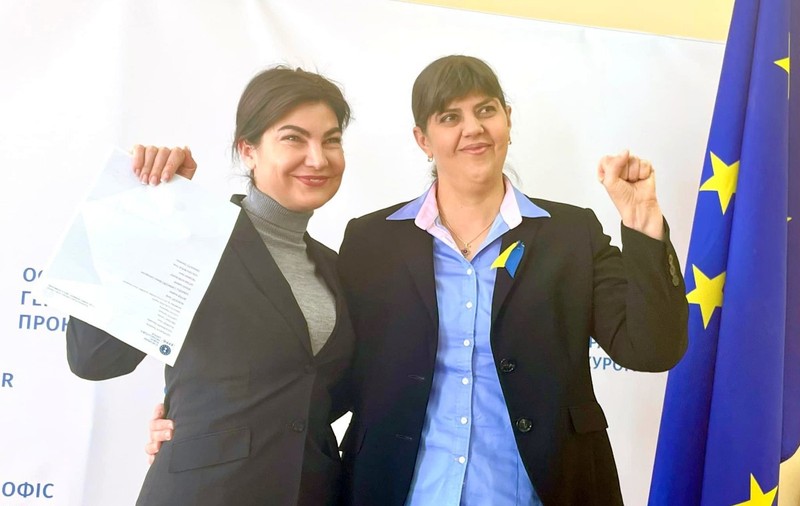 Laura Kovesi, în Ucraina. Discuția avută de șefa Parchetului European cu procurorul general ucrainean