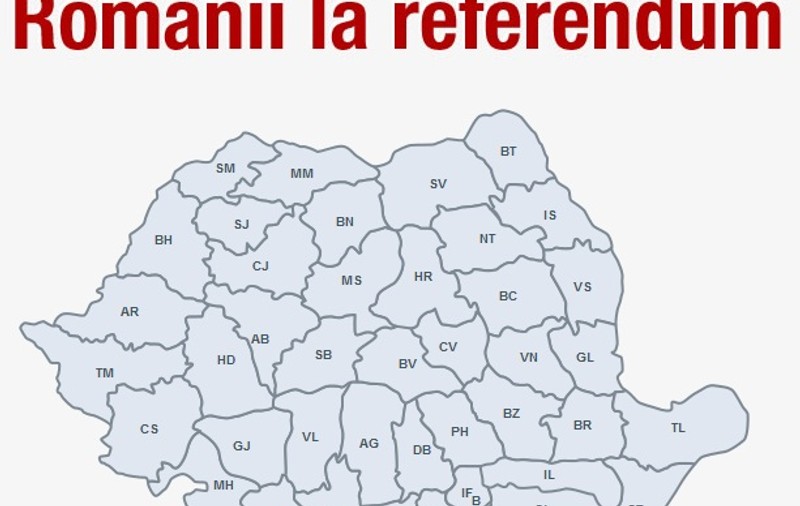 Harta Interactivă Referendum! REZULTAT REFERENDUM! Află câţi oameni au mers la vot până acum