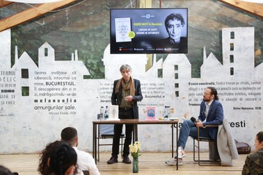 Discuția cu Gabor Maté a fost moderată de directorul executiv al editurii Curtea Veche, Barna Nemethi