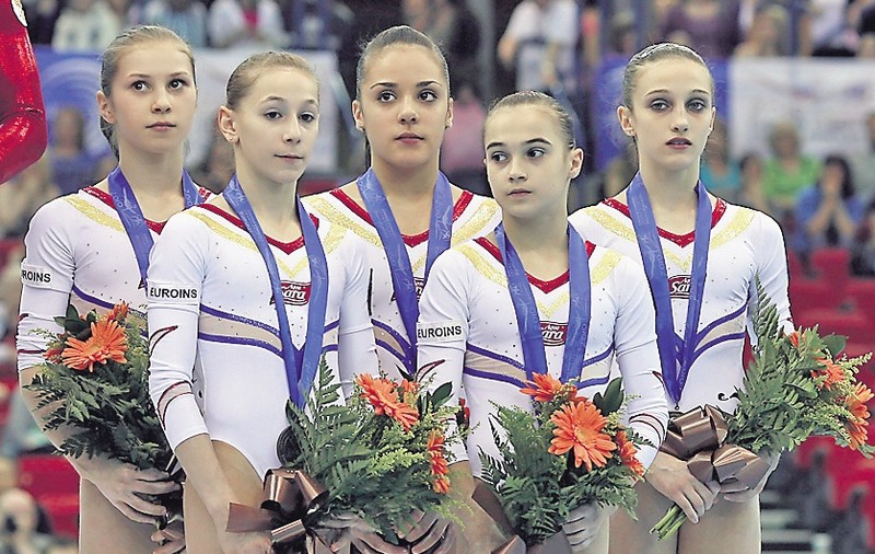 Echipa feminină de gimnastică a României a luat bronzul la Europene