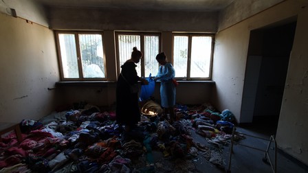 Fotografii din timpul documentării în căminul-spital din Sighet