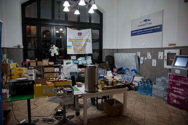 Centrul de primire al refugiaților din gara Suceava. Foto: Vlad Chirea / Libertatea