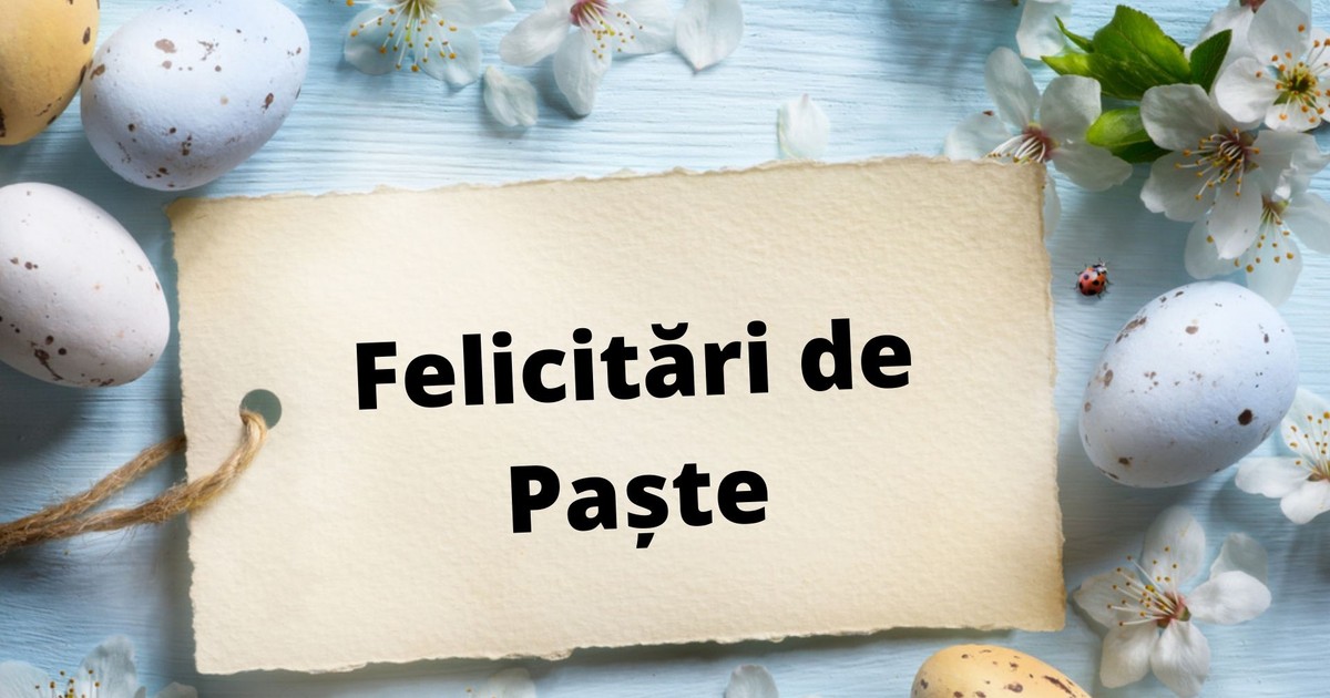 Felicitări de Paște