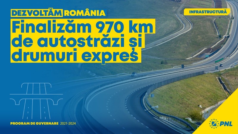 PNL promite investiții masive în autostrăzi și drumuri expres