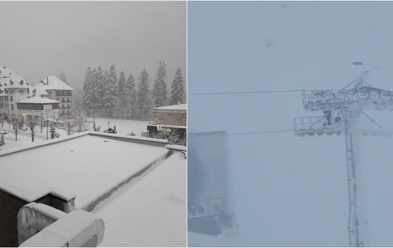 Mii de oameni, fără curent electric în județul Prahova din cauza ninsorii. Staţiunea Sinaia, în beznă totală