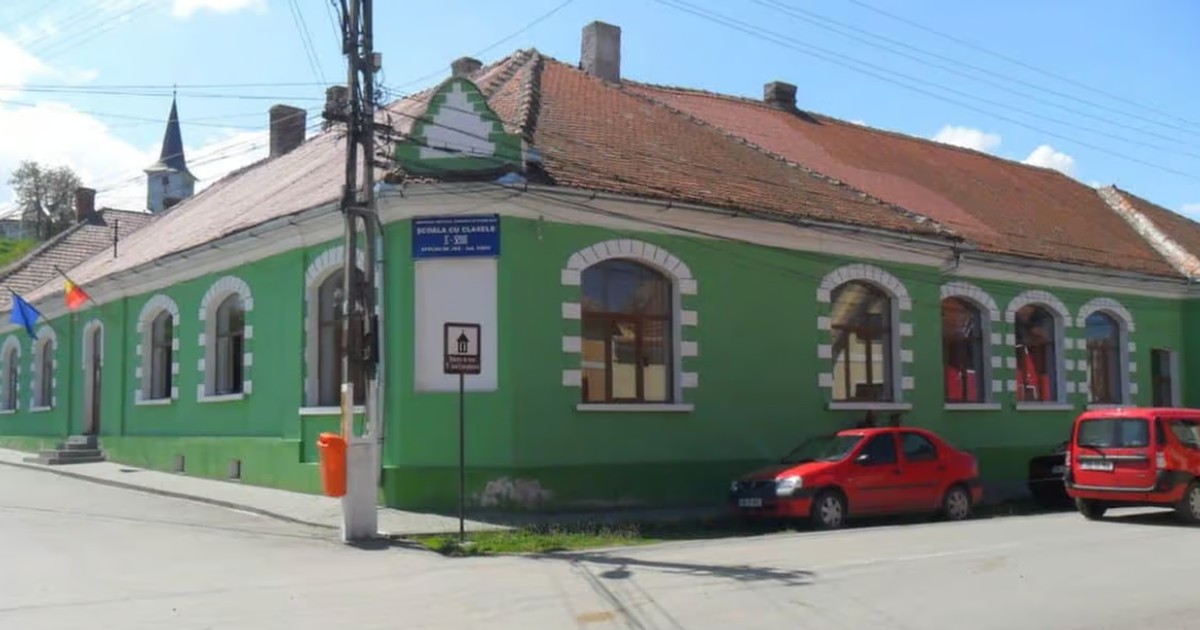 Școala din Apoldu de Jos., județul Sibiu