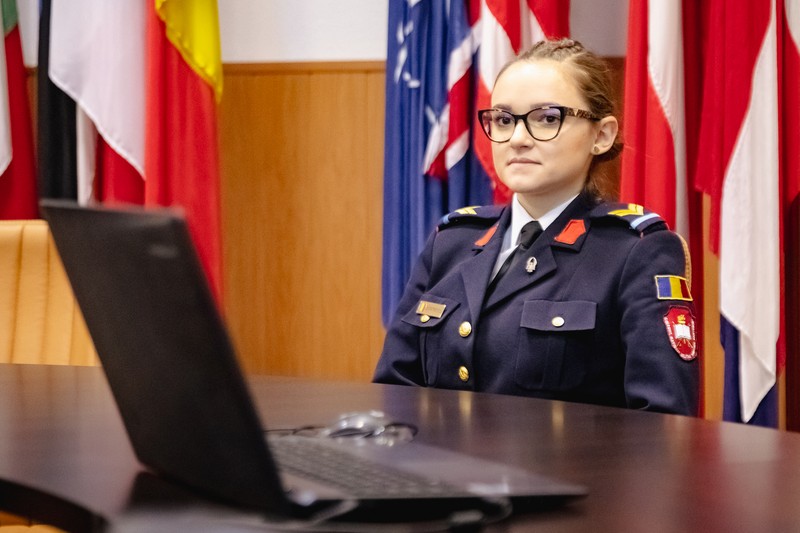 Aida Dumitrescu, elev caporal: „Cred că armata e o profesie a caracterelor tari”