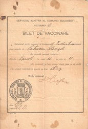 Bilet de vaccinare