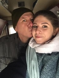 Valeria și tatăl ei în Ucraina, înainte de război