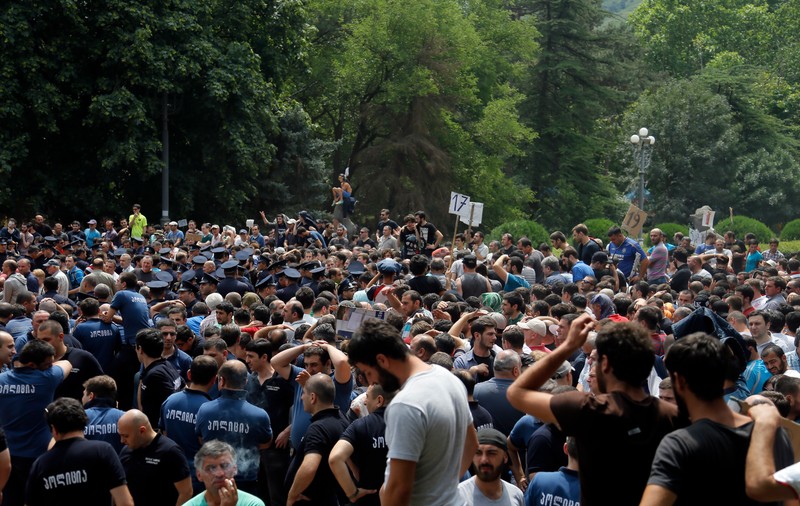 Georgienii s-au călcat în picioare să cumpere bilete la Supercupa Europei / FOTO&VIDEO