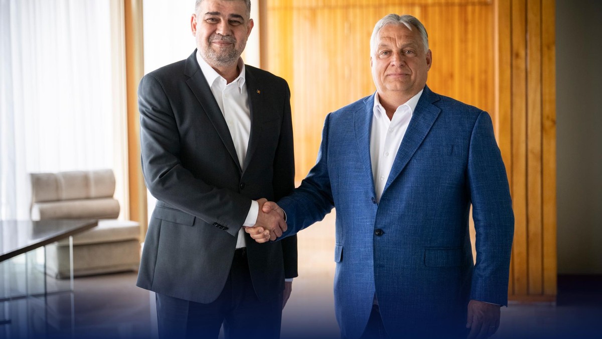 Marcel Ciolacu a avut un prânz de lucru cu Viktor Orban. Foto Facebook / Viktor Orban