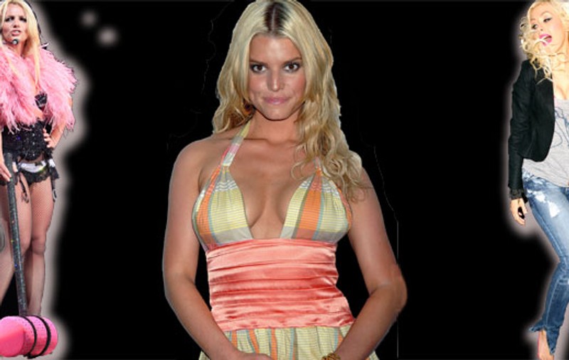 Britney şi Aguilera, "sperietori" pentru Jessica Simpson