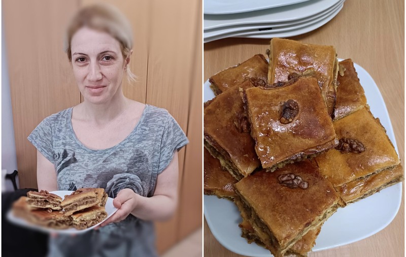 15 tăvi cu „tort” armenesc, gestul de recunoștință pentru români de Paști al Marinei, fugită din calea războiului: „În clipa în care am intrat în România, ni s-au dat de toate”
