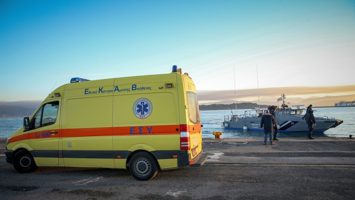 Ambulanță în Grecia. Fotografie cu caracter ilustrativ: Hepta