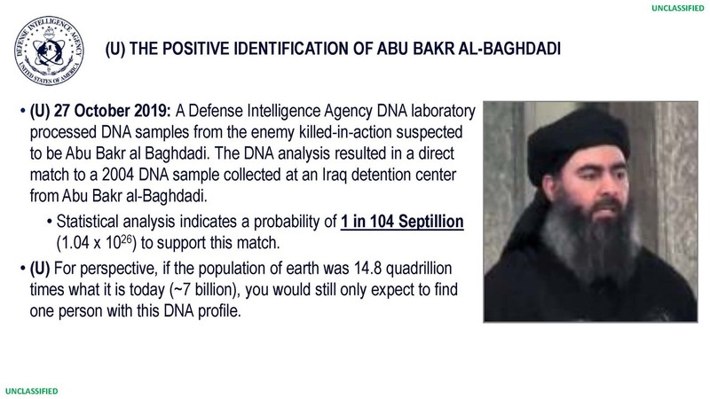 Pentagonul a stabilit cu certitudine identitatea lui Al-Baghdadi