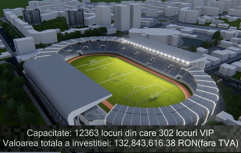 VIDEO | Cum va arăta noul  stadionul din Sibiu. Investiție de 136 de milioane de lei