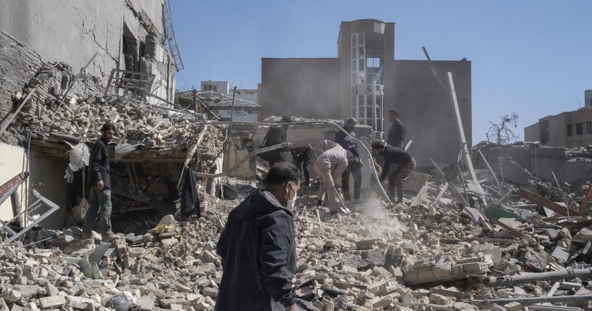 Imagine cu urmările războiului dintre Israel și SUA contra Iranului. Foto: Imago Images