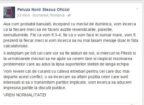Mesajul Peluzei Nord