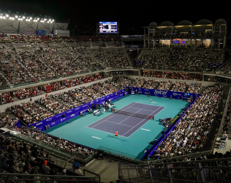 Stadionul de tenis din Acapulco, inundat de uraganul John