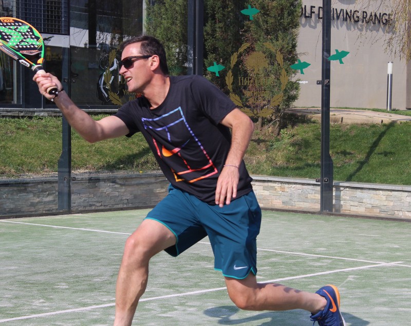 Marius Copil, Andrei Pavel şi Victor Crivoi au jucat padel la complexul lui Ion Țiriac | FOTO