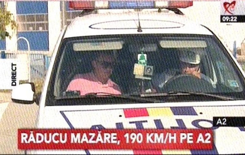 BĂIATUL lui TATA! Răducu Mazăre, prins la volanul unui bolid care circula cu 194 km/h