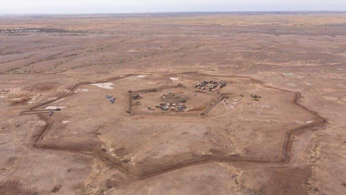 Fortul construit de francezi în Mali, vedere aeriană FOTO: Twitter/ Nico CH