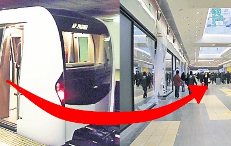 Din staţia de metrou Piaţa Sudului ajungem direct în mall