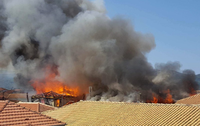 Incendii de vegetație în Grecia, în insula Chios. Cel puțin șase persoane au fost rănite