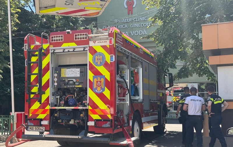 Incendiu la Maternitatea Cuza Vodă din Iași. Pacienții au fost evacuați de urgență