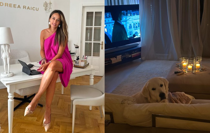 Imagini din casa în care locuiește Andreea Raicu. Vila vedetei este o adevărată comoară