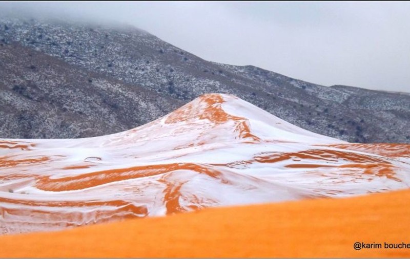 A nins în Sahara pentru prima dată în ultimii 37 de ani