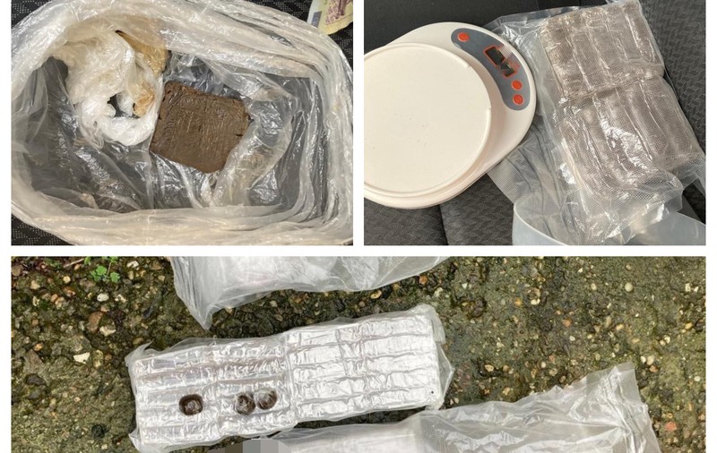 O femeie din Arad, prinsă în flagrant delict când vindea peste un kilogram de haşiş. Tatăl ei adusese drogurile din Spania