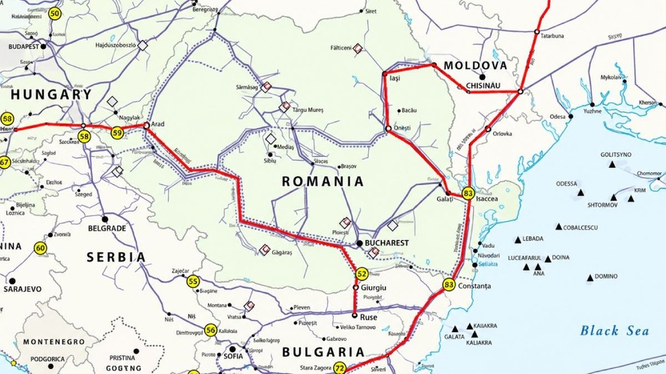 Harta conductelor regionale