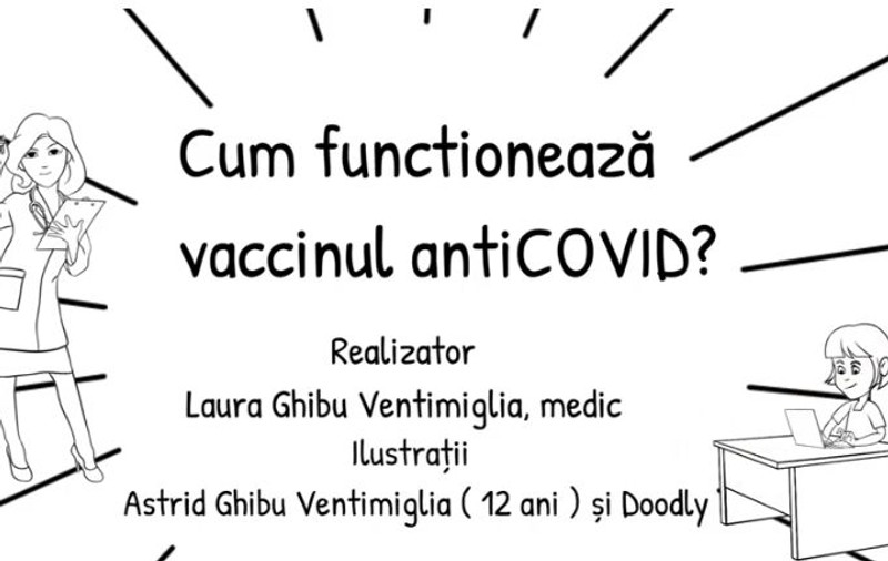 Clipul viral prin care un medic român din Suedia și fiica sa de 12 ani au explicat cum funcționează vaccinul anti-COVID