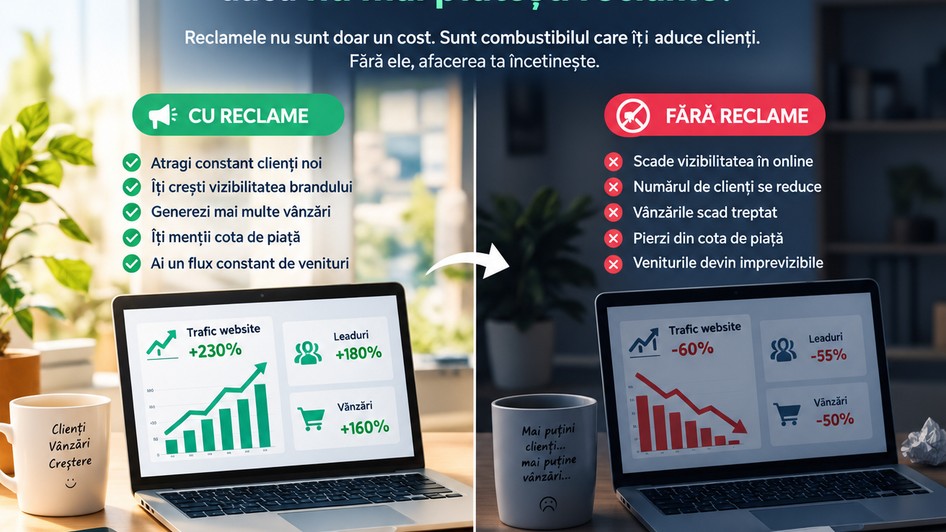 Afacerea înainte și după reclame