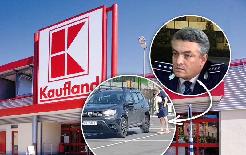 Kaufland, amendat cu 3.000 de euro după ce un angajat a livrat imaginile care îl surprindeau pe fostul șef al IPJ Vaslui cu mașina poliției la cumpărături