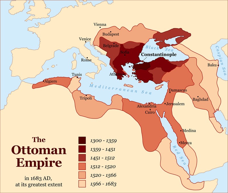 Imperiul Otoman - harta