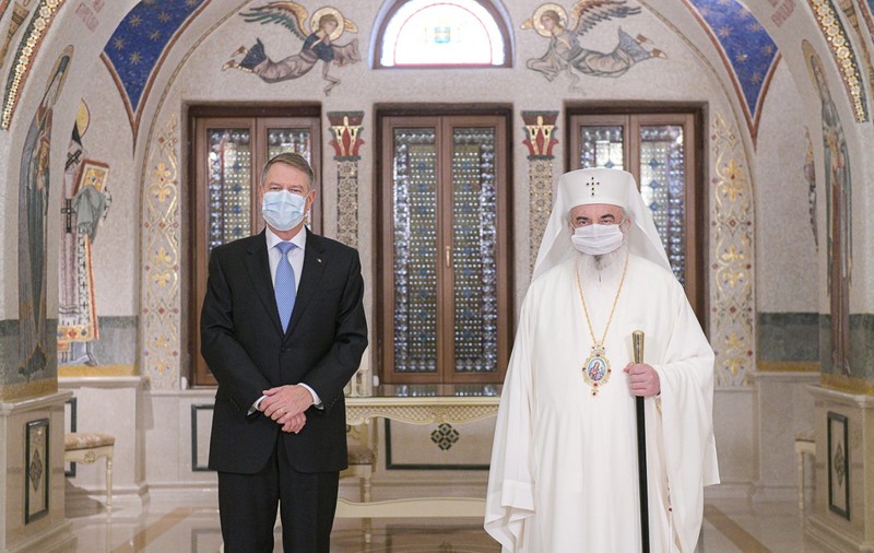 Klaus Iohannis, discuție cu patriarhul Bisericii Ortodoxe Române despre campania de vaccinare