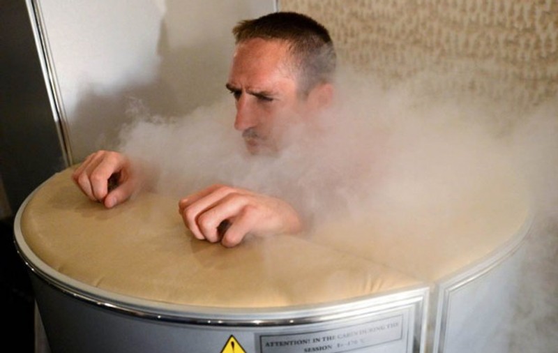 Englezilor, Ribery vă pregătește ceva! Francezii se antrenează în frigider, la -100 de grade Celsius!