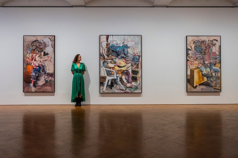 O parte din operele lui Ghenie care pot fi admirate zilele acestea la Thaddaeus Ropac Gallery | Foto: Profimedia
