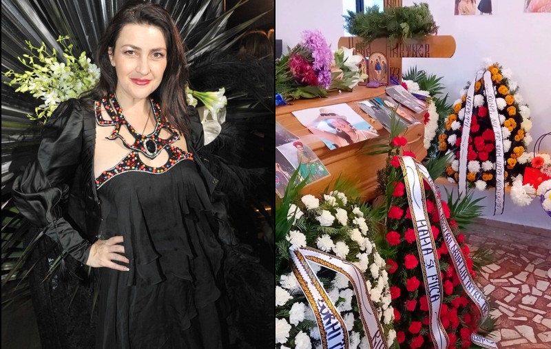 Rona Hartner a fost condusă vineri pe ultimul drum. Artista a fost înmormântată în rochie de mireasă