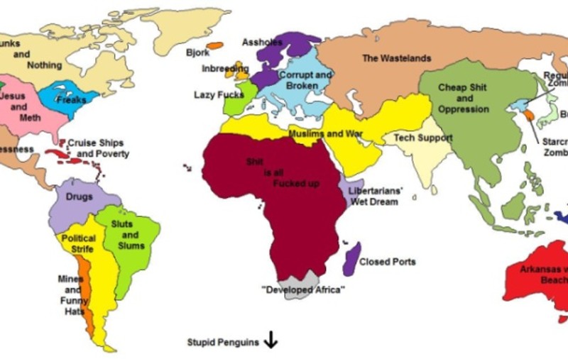 Zona în care locuieşti te face de râs! Americanii sunt drogaţi, brazilienii proxeneţi, iar românii...