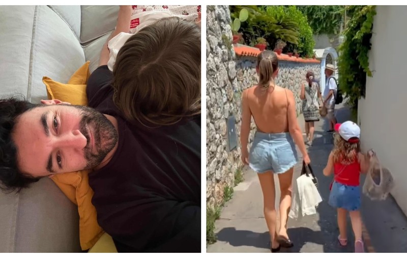 Imagini cu Smiley, Gina Pistol și fiica lor, în Italia. Cum au apărut cei trei pe străzile din Napoli