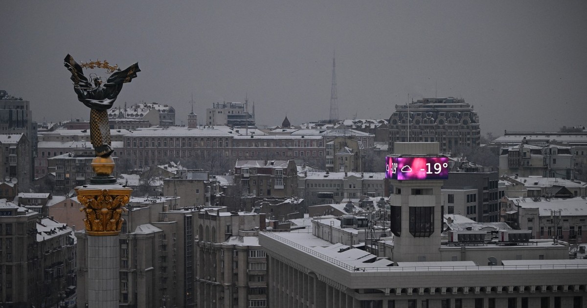 Kievul, în beznă, la minus 19 grade Celsius Foto: Profimedia